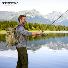 Load image into Gallery viewer, THKFISH Telescoping Fishing Rod and Reel Combo with Backpack, Carbon Fiber Travel Fishing Pole Spinning Reel Kit with Fishing Lures, Fishing Tools Kit for Men
