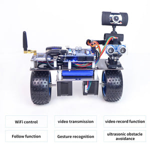 Robot Kit 2 Wheel Self Balancing Robot Car Kit, WiFi Smart Robot Car with 2 DOF HD Camera, Obstacle Avoidance