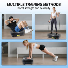 Load image into Gallery viewer, Homesy Vibration Plate Exercise Machine, Vibrating Plate for Lymphatic Drainage, Full Body Shake Platform Board for Home Fitness and Fat Burning, Sport Gym Equipment for Women Men, Black
