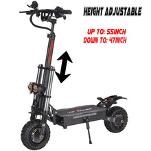Load image into Gallery viewer, Electric Scooter, 5600W Dual Motor Max Speed 50MPH, 60V33AH Lithium Battery 60Miles Range, 11&quot; Vacuum Off-Road Tire
