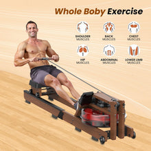 Load image into Gallery viewer, Water Rowing Machine for Home Use - Wooden
