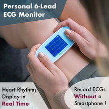 Load image into Gallery viewer, EMAY 6L Portable ECG Monitor | Record ECG and Heart Rate in 6 Channels -Blue

