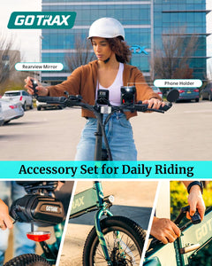 20" Electric Bike, Max Range 50 Miles & 20Mph Power by 350W, LCD Display & 5 Pedal-Assist Levels, Adult Folding Bike