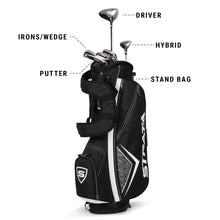 Load image into Gallery viewer, Callaway Golf Men's Strata Intro Complete 9 Piece Package Set (Gray, 9 Piece (strata Intro), Men's, Right Hand)
