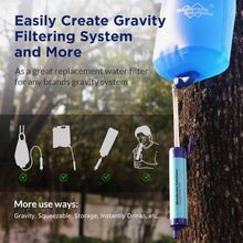 Load image into Gallery viewer, Membrane Solutions Personal Water Filter Straw S1 (Blue, 4 Pack)
