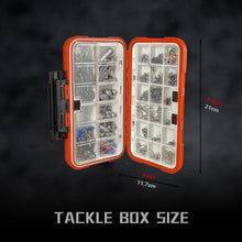 Load image into Gallery viewer, Vipfish Fishing Tackle Kit with Box – 423pcs Complete Terminal Tackle Assortment, Hooks, Sinkers &amp; Swivels, Beads &amp; Bobber Stops for Freshwater Bass &amp; Trout (Orange-423PCS)

