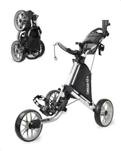 Load image into Gallery viewer, Caddytek CaddyLite EZ V8 3 Wheel Golf Push Cart - Golf Trolley Foldable Collapsible Lightweight Pushcart with Foot Brake - Easy to Open &amp; Close
