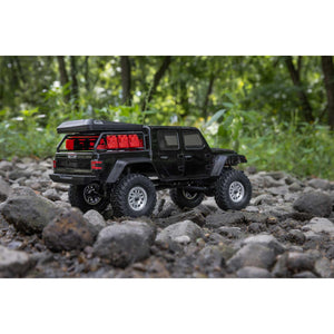 RC Truck SCX24 Jeep Gladiator 4 Wheel Drive Rock Crawler Brushed RTR (Nothing Needed to Complete Ready-to-Run), Black