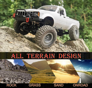 RC Rock Crawler RC Truck 4x4 1/16 Scale RC Crawler Off Road Remote Control Pickup 2.4G All Terrain RTR