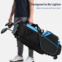 Load image into Gallery viewer, GoHimal Lightweight 14-Way Golf Stand Bag for Men &amp; Women Black Blue
