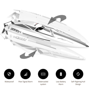 25" RC Brushless 30 MPH High Speed Boat Large Racing Remote Control Boat for Adults Kids
