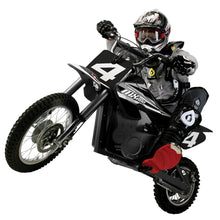 Load image into Gallery viewer, Dirt Rocket Off-Road Motocross Bike–36V Electric Ride-On, Up to 17 mph, Front &amp; Rear Suspension, Hand-Operated Dual Brakes
