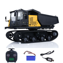 Load image into Gallery viewer, RC HOBBY 1/14 RC Hydraulic Crawler Dump Truck T14R Metal Tracked Tipper RTR Construction Machine Engineering Vehicles
