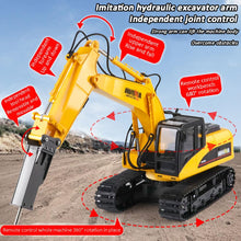 Load image into Gallery viewer, 3 in 1 Remote Control Excavator Toy 1/14 Scale RC Excavator, 16 Channel Upgrade Full Functional Construction Vehicles

