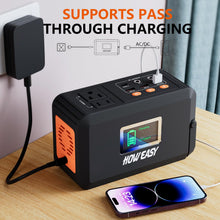 Load image into Gallery viewer, HOWEASY Portable Power Station,120W(240W Peak) Solar Generator

