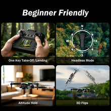 Load image into Gallery viewer, F417PRO Drone with Camera 1080P for Adults Kids, Mini Drone with HD Screen
