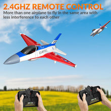 Load image into Gallery viewer, Remote Control Airplane RC Plane F16 Falcon Fighter Jet with LED Lights - 2 Channel Battery Powered with 2 Batteries
