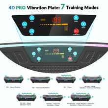 Load image into Gallery viewer, Vibration Plate Exercise Machine for Lymphatic Drainage, 4D Full Body Workout Vibrate Fitness Platform, 199 Adjustable Speeds, 3 Motors Power Vibration Plate for Weight Loss &amp; Fitness, Max Load 550 lb
