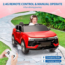 Load image into Gallery viewer, 24V 2-Seater Ride On Car with Remote Control, SUV Licensed Chevrolet Blazer Battery Powered Cars (Red)
