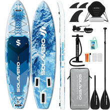 Load image into Gallery viewer, SOLAVERO Inflatable Stand Up Paddle Board, Adventure 11'6" Extra Large SUP with Premium Accessories, Anti-Slip EVA Deck for Adults 550lb Capacity Upgraded Paddleboard for River, Dragon
