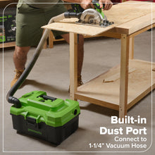 Load image into Gallery viewer, GREENWORKS 24V (8-TOOL) Combo (Drill, Impact Driver, Circular Saw, Reciprocating Saw, Jigsaw, Multi-Tool, Sander, Flashlight), 4.0Ah + (2) 2.0Ah (Power Bank) Batteries, (2) Cables, 65W Rapid Charger
