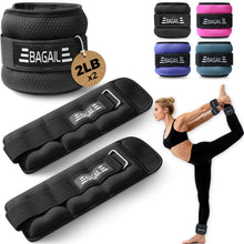 Load image into Gallery viewer, BAGAIL Ankle Wrist Weights for Women &amp; Men - 4lb, Black
