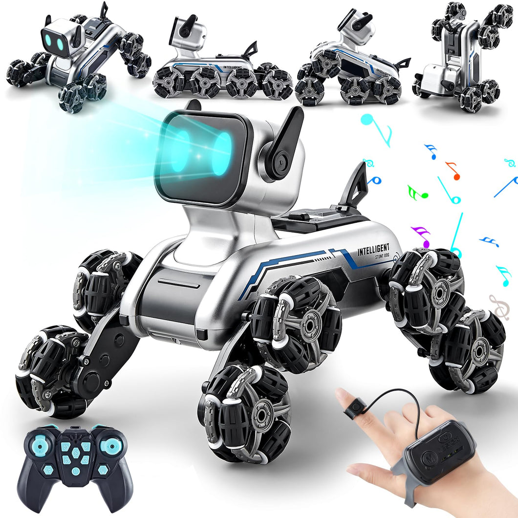 8WD Gesture Sensing Stunt Robot Dog RC Car Toys for Ages 8-13 Boys| Robot Toys, Outdoor & Indoor
