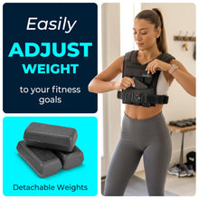 Load image into Gallery viewer, Gymnastics Power Weighted Vest Adjustable for Men and Women – Workout Weight Training Vest for Fitness, Running, Strength, Exercise &amp; Cross Training
