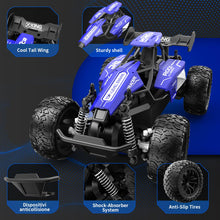 Load image into Gallery viewer, 1:16 Scale RC Car for Kids, 2.4GHz High-Speed Electric Monster Truck, 20km/h, Dual 1000mAh Rechargeable Batteries, All-Terrain Tires
