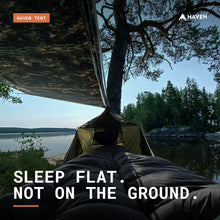 Load image into Gallery viewer, Haven Tent Original Lay-Flat Hammock Tent (Digital Camo) – Camping Hammock Tent with Mosquito Net – Waterproof &amp; Comfortable, Includes Insulated Pad and Rainfly
