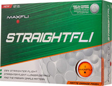 Load image into Gallery viewer, Maxfli StraightFli Matte Orange Golf Balls
