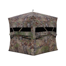 Load image into Gallery viewer, Barronett Blinds® Grandview, See-Through Hunting Blind, View-Through Fabric, Silent Shooting Windows, Bloodtrail™ Backwoods, 104" x 104" x 82", GV450BW
