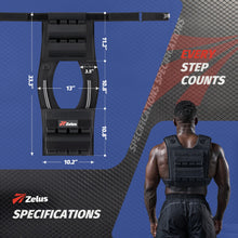 Load image into Gallery viewer, ZELUS Weighted Vest Men, 23lbs/36lbs/45lbs Adjustable Weight Vest with 10/16/20 removable Iron Weights and Reflective Strips, No-Bounce Design for Strength Training, Running, HIIT &amp; Calisthenics
