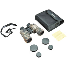 Load image into Gallery viewer, Bushnell PowerView 10x50 Porro Prism Instafocus Binoculars Realtree AP Camo
