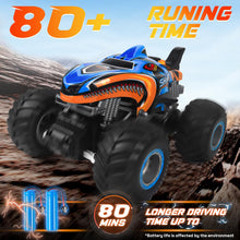 Load image into Gallery viewer, 1:16 Remote Control Car, 2.4 GHz All Terrain Remote Control Monster Truck, RC Truck 2 Rechargeable Batteries for 80 Mins Play
