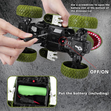 Load image into Gallery viewer, Remote Control Dinosaur Car for Kids Boys, 2.4Ghz All Terrain Remote Control Dinosaur Truck with Light, Rechargeable 4WD
