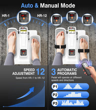 Load image into Gallery viewer, Portable Under Desk Elliptical Machine with Wireless Remote - White
