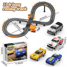 Load image into Gallery viewer, Slot Car Race Track Sets with 1:64 High-Speed Slot Cars, Battery or Electric Car Track, Dual Racing Game Lap Counter Circular
