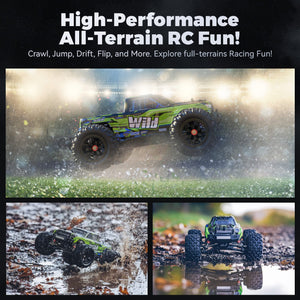 1:16 4WD Brushless RC Car-3S Battery High Speed Max 68KM/H | Fast RC Cars for Adults | Off-Road 3S