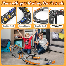 Load image into Gallery viewer, Slot Car Race Track Sets with 1:64 High-Speed Slot Cars, Battery or Electric Car Track, Dual Racing Game Lap Counter Circular
