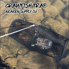 Load image into Gallery viewer, 2 Pack - Crawfish Trap Crawdads Crayfish Trap Torpedo Heavy Duty Bait Trap Steel Mesh Wire Black with Clip Two-Piece Durable (2 Pack)
