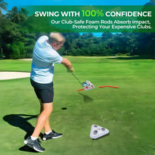 Load image into Gallery viewer, Golf Swing Training Aid - Alignment Discs &amp; Rods | Corrects Setup, Posture, Swing Plane &amp; Path to Fix Slice and Hook | Achieve Consistent Contact, Increase Distance &amp; Accuracy
