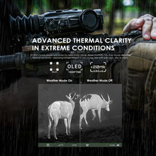 Load image into Gallery viewer, RIX Storm S6 R 12um 640 Thermal Scope 35mm with Laser Rangefinder(50Hz), Thermal RifleScope with 1968 Yards Detection Range and Ballistic Calculator, ≤1lb, Safety Level-Class I, Power Output＜1mW
