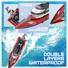 Load image into Gallery viewer, Large RC Boat, 18 inch Big Remote Control Boat for Adults, 35KMH Fast Speed RC Boat for Lake Ocean, Ideal Gifts for Kids Boy - TX125 Red
