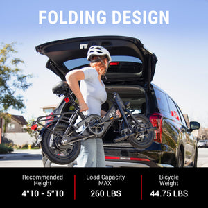 Electric Bike, 350W Motor Folding Electric Bicycles, 36V 7.5Ah Battery, 3 Levels Assist, Dual Disc Brakes, 14" Foldable