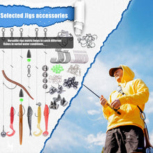 Load image into Gallery viewer, EXAURAFELIS Fishing Gear Fishing Lures All-in-one Tackle Box Minnow Crankbait Spinnerbaits VIB Jigs Hooks Paddle swimbaits Frog Lure Spoon Sinking Lure for Bass Trout Walleye Redfish

