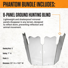 Load image into Gallery viewer, GhostBlind Phantom Extreme Bundle, Hunting Blinds and Hunting Accessories, Carry Pack, Extenders and Chair Included
