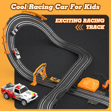 Load image into Gallery viewer, Slot Car Race Track Sets with 1:64 High-Speed Slot Cars, Battery or Electric Car Track, Dual Racing Game Lap Counter Circular
