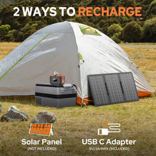 Load image into Gallery viewer, Portable Power Station 120W, 110V Power Bank with DC AC Outlet
