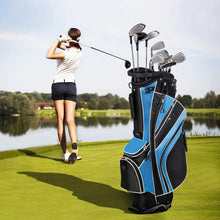 Load image into Gallery viewer, Mayjooy Golf Stand Bag, Portable Carry Golf Bag w/Ergonomic Dual Straps &amp; 6 Way Top Divider, Lightweight Carry Organizer Pocket w/Umbrella Ring, Ideal for Men &amp; Women (Blue)
